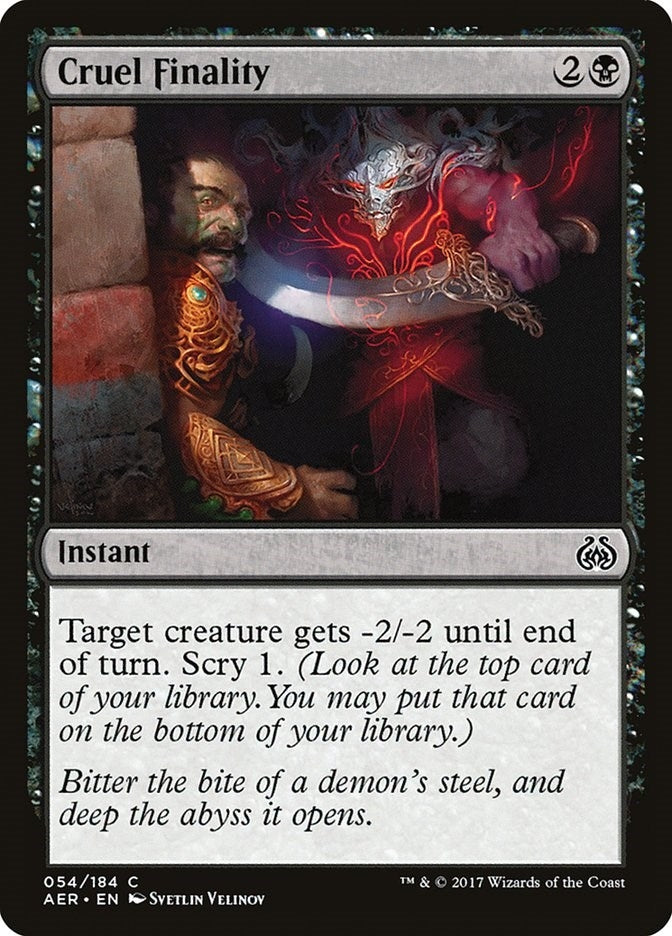 Cruel Finality (54) [AER] - MTG Single