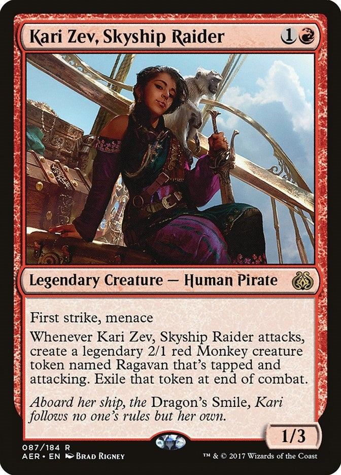 Kari Zev Skyship Raider (87) [AER] - MTG Single