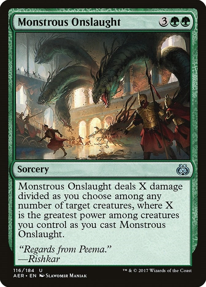 Monstrous Onslaught (116) [AER] - MTG Single