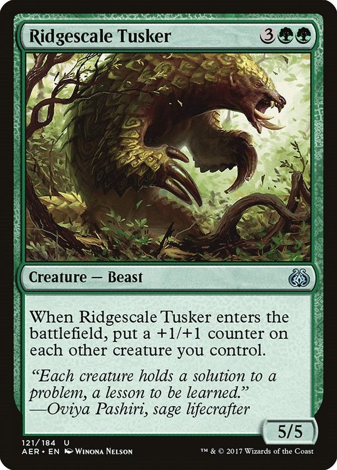Ridgescale Tusker (121) [AER] - MTG Single
