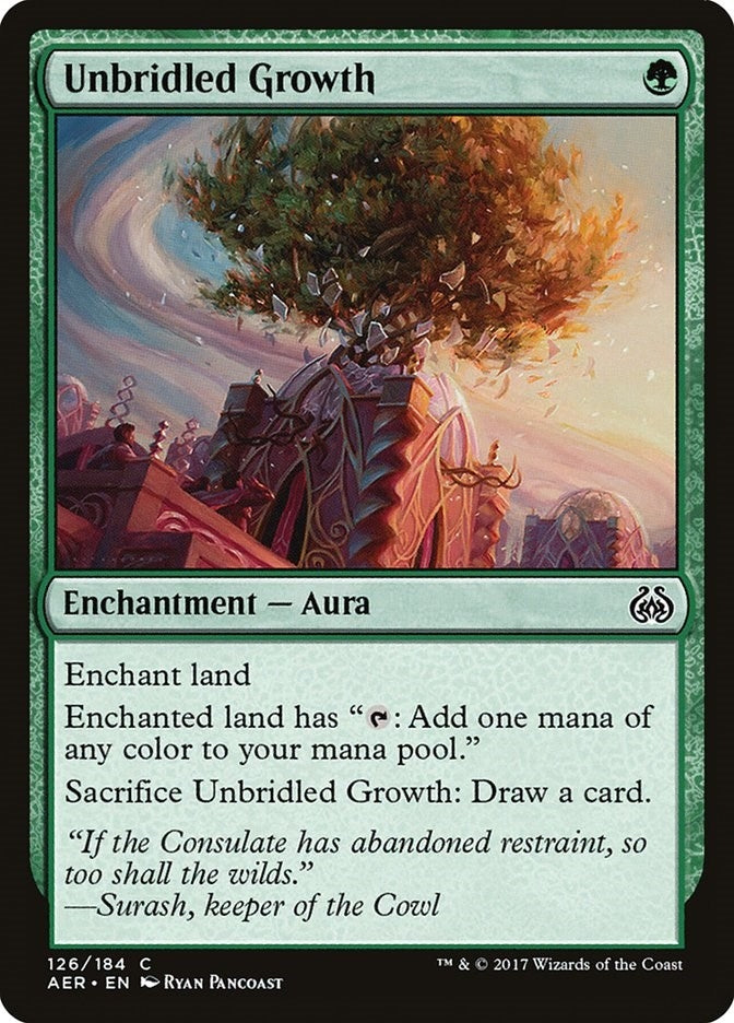 Unbridled Growth (126) [AER] - MTG Single