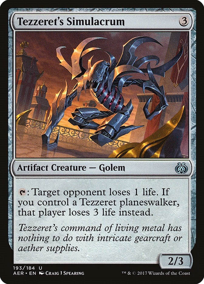 Tezzeret’s Simulacrum (193) [AER] - MTG Single