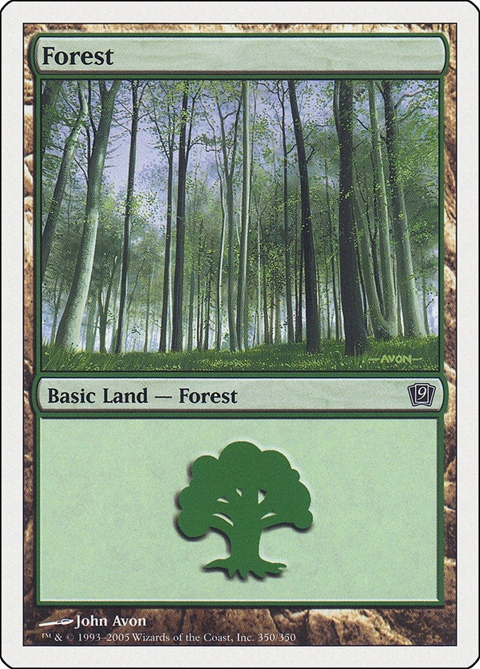 Forest (350) (350) [9ED] - MTG Single
