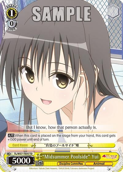 ’Midsummer Poolside’ Yui (3705) [TL/W37] - Weiss Schwarz Single