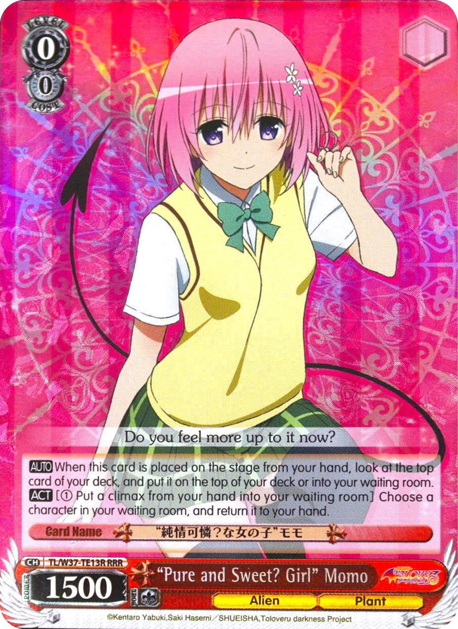 ’Pure and Sweet? Girl’ Momo (RRR) (3713) [TL/W37] - Weiss Schwarz Single