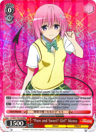’Pure and Sweet? Girl’ Momo (RRR) (3713) [TL/W37] - Weiss Schwarz Single