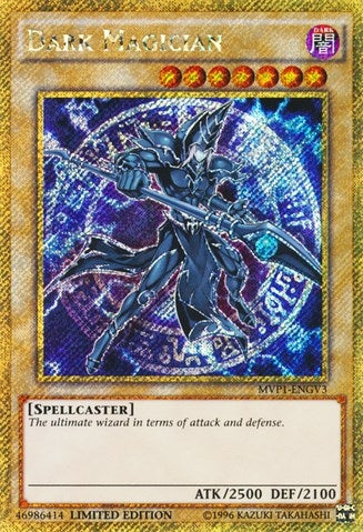 Dark Magician (Gold Secret Rare) (13) (MVP1-ENG) - YuGiOh Single