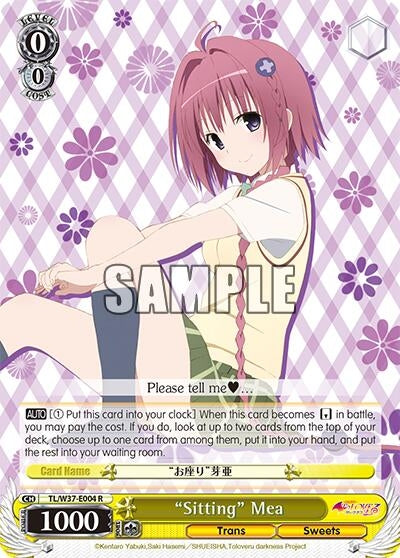 ’Sitting’ Mea (37004) [TL/W37] - Weiss Schwarz Single