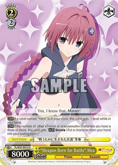 ’Weapon Born for Battle’ Mea (37013) [TL/W37] - Weiss Schwarz Single