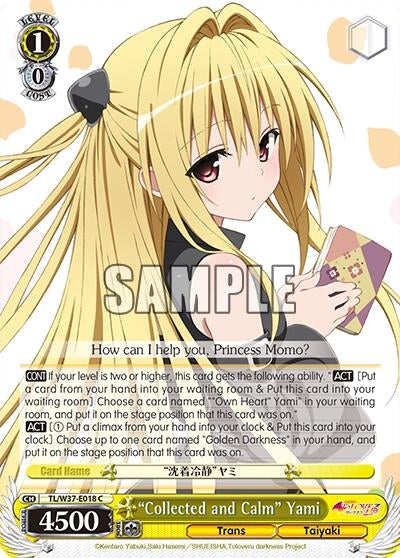 ’Collected and Calm’ Yami (37018) [TL/W37] - Weiss Schwarz Single
