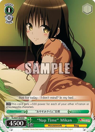 ’Nap Time’ Mikan (37039) [TL/W37] - Weiss Schwarz Single