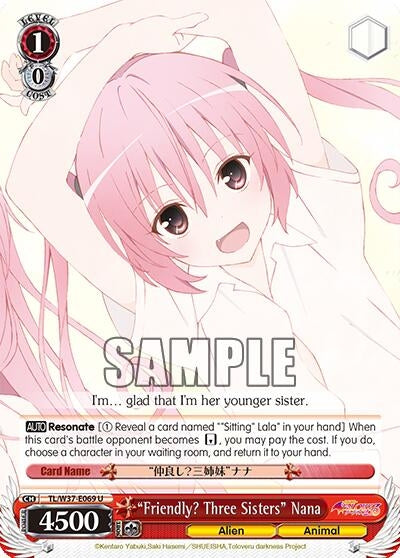 ’Friendly? Three Sisters’ Nana (37069) [TL/W37] - Weiss Schwarz Single