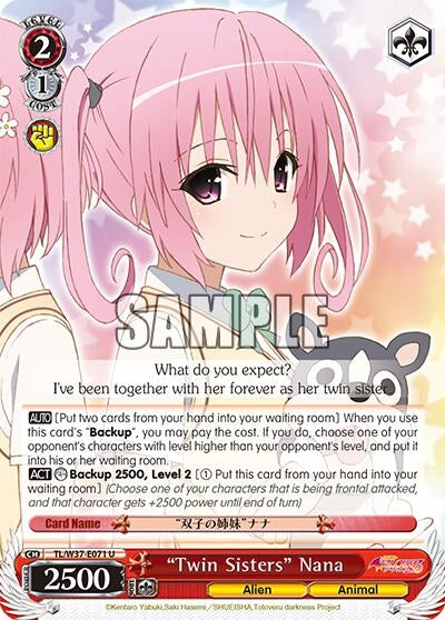 ’Twin Sisters’ Nana (37071) [TL/W37] - Weiss Schwarz Single
