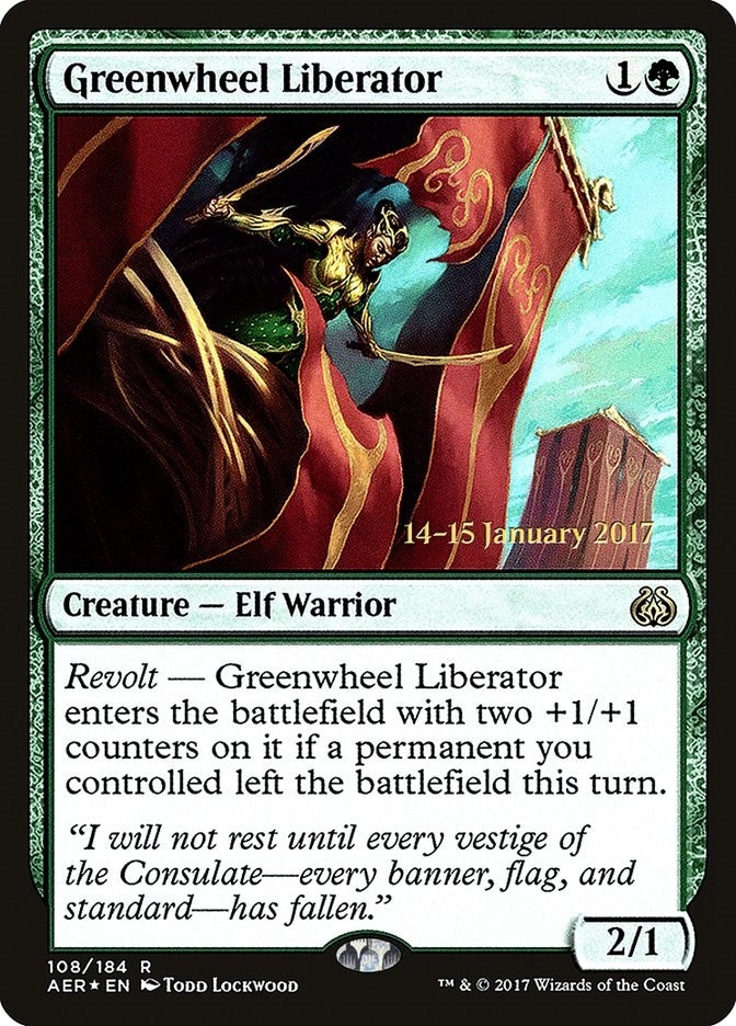 Greenwheel Liberator (108) [PRE] - MTG Single