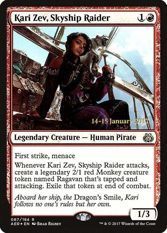 Kari Zev Skyship Raider (87) [PRE] - MTG Single