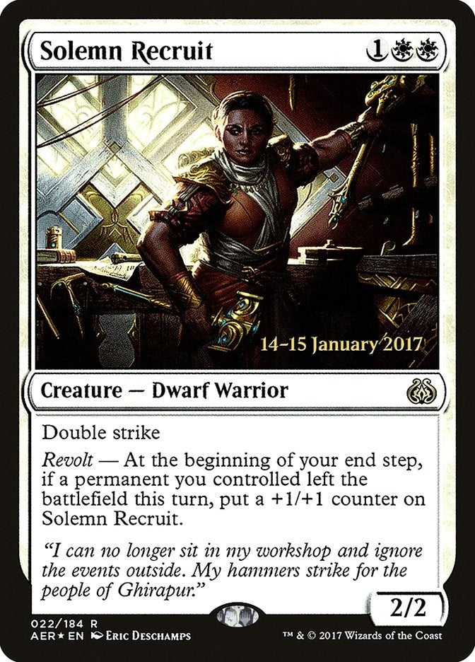 Solemn Recruit (22) [PRE] - MTG Single
