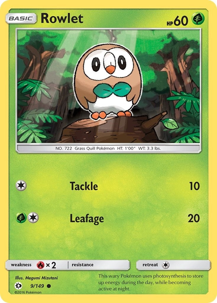 Image for Rowlet (9/149) (SM Base Set) - Pokemon