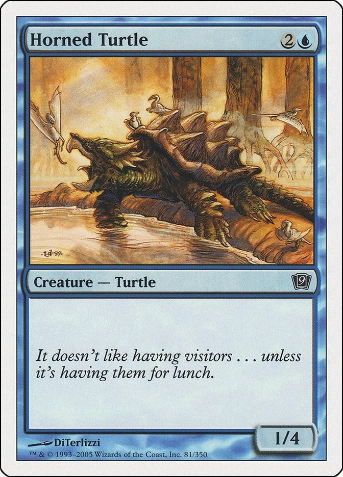 Horned Turtle (81) [9ED] - MTG Single