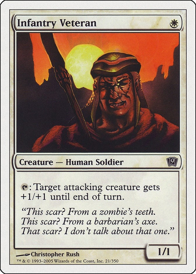 Infantry Veteran (21) [9ED] - MTG Single