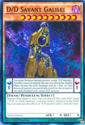 D/D Savant Galilei (10) (SDPD) - YuGiOh Single