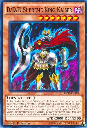 D/D/D Supreme King Kaiser (13) (SDPD) - YuGiOh Single