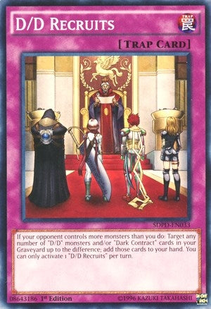 D/D Recruits (33) (SDPD) - YuGiOh Single