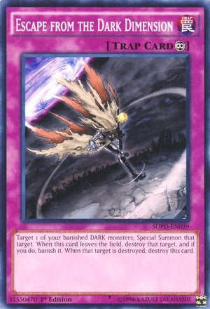 Escape from the Dark Dimension (39) (SDPD) - YuGiOh Single