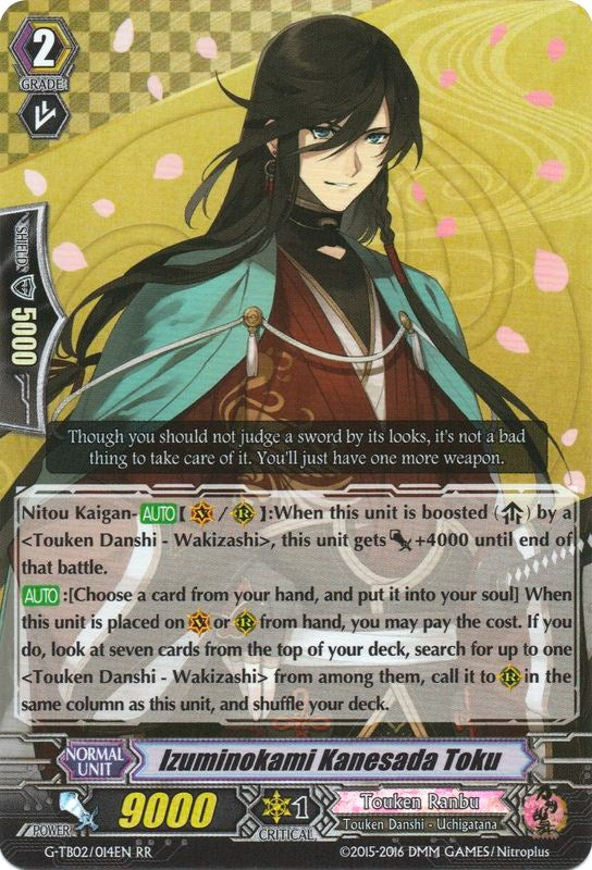 Izuminokami Kanesada Toku (2014) [G-TB02] - Cardfight Vanguard Single