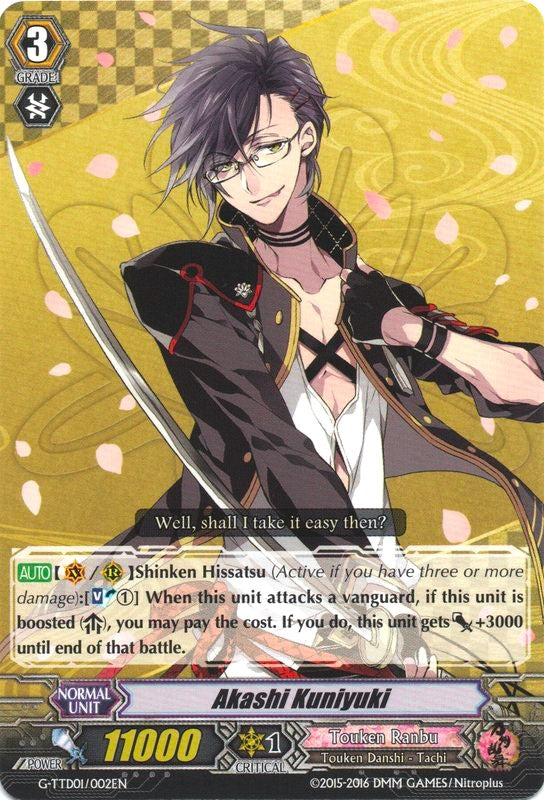 Akashi Kuniyuki (1002) [G-TTD01] - Cardfight Vanguard Single
