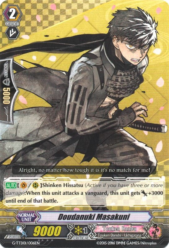 Doudanuki Masakuni (1006) [G-TTD01] - Cardfight Vanguard Single