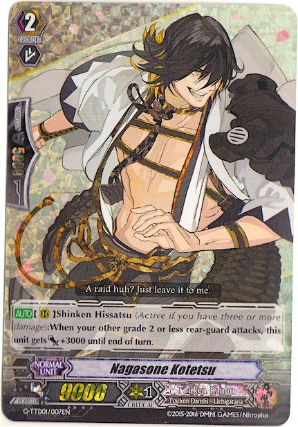 Nagasone Kotetsu (RRR Foil) (1007) [G-TTD01] - Cardfight Vanguard Single