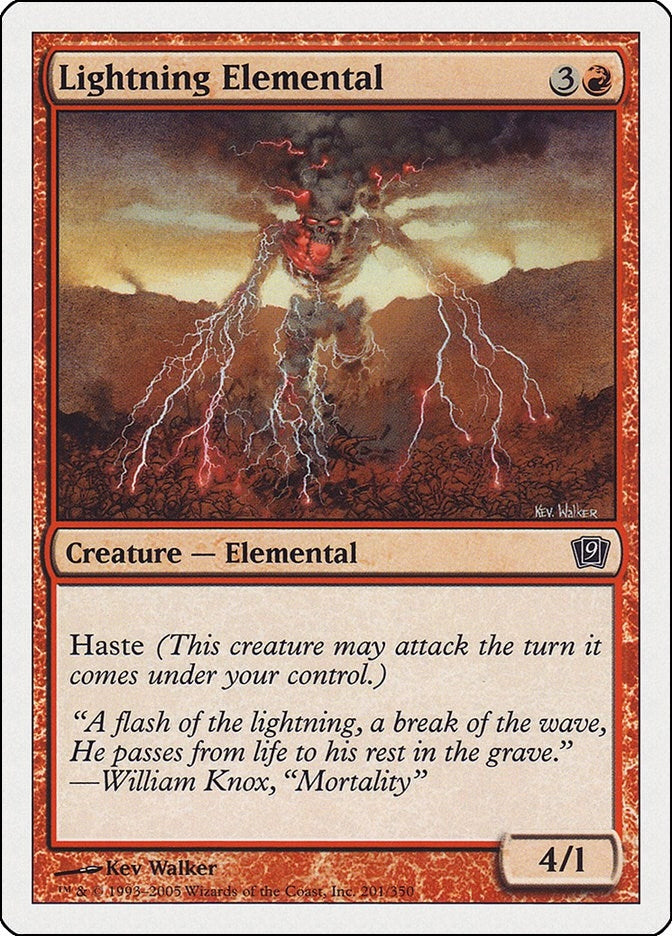 Lightning Elemental (201) [9ED] - MTG Single