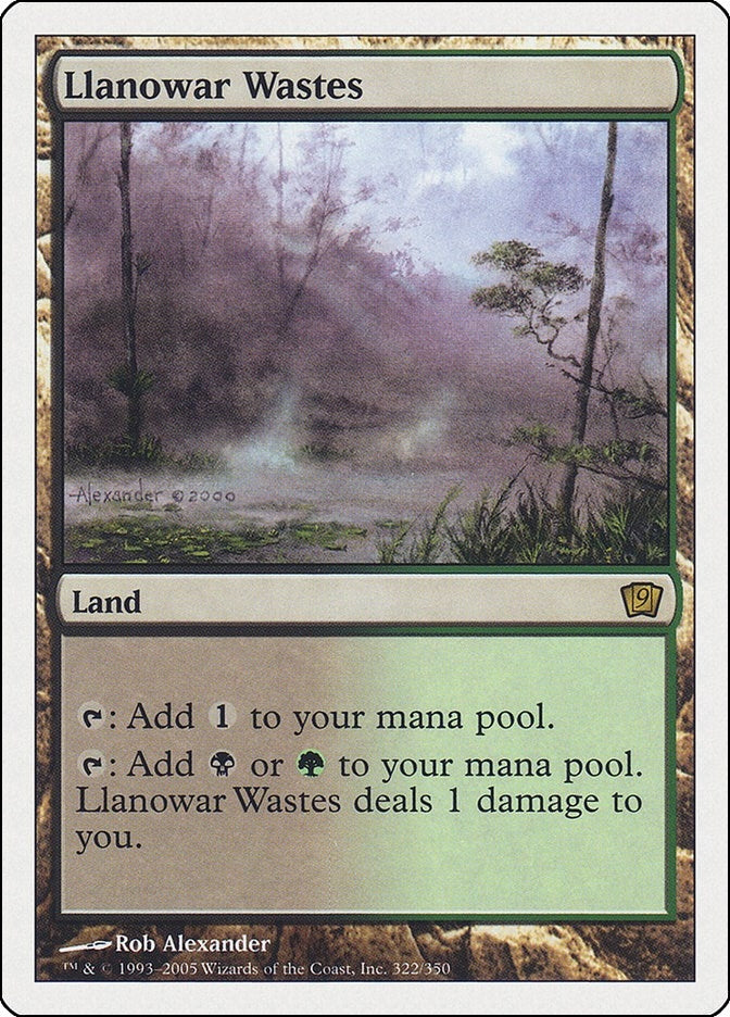 Llanowar Wastes (322) [9ED] - MTG Single