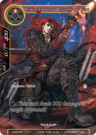 Cain Treacherous Killer of the Gods (3021) [VIN003] - Force of Will Single