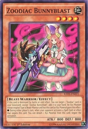 Zoodiac Bunnyblast (15) (RATE) - YuGiOh Single