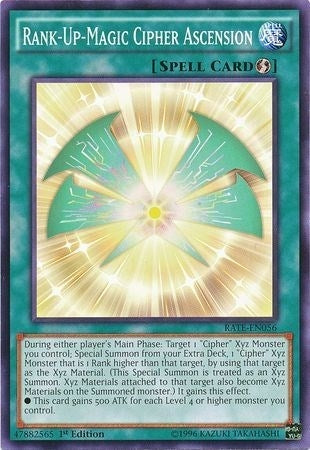 Rank-Up-Magic Cipher Ascension (56) (RATE) - YuGiOh Single