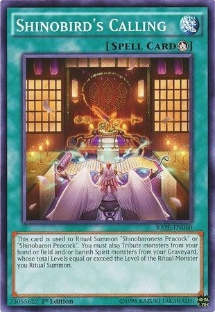 Shinobird’s Calling (60) (RATE) - YuGiOh Single