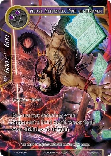 Abdul Alhazred Poet of Madness (3061) [VIN003] - Force of Will Single