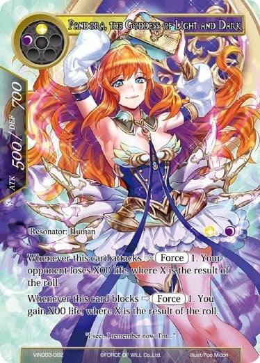 Pandora the Goddess of Light and Dark (3082) [VIN003] - Force of Will Single