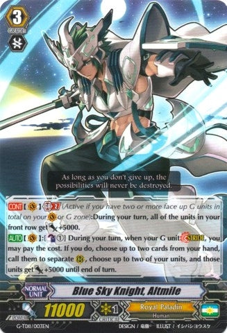 Blue Sky Knight Altmile (11003) [G-TD11] - Cardfight Vanguard Single