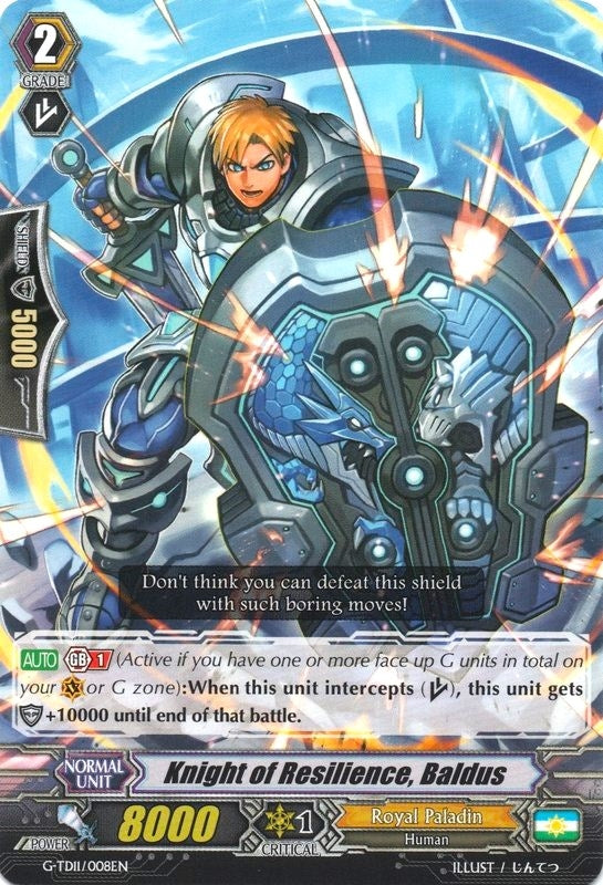 Knight of Resilience Baldus (11008) [G-TD11] - Cardfight Vanguard Single