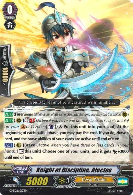 Knight of Discipline Alectos (11013) [G-TD11] - Cardfight Vanguard Single