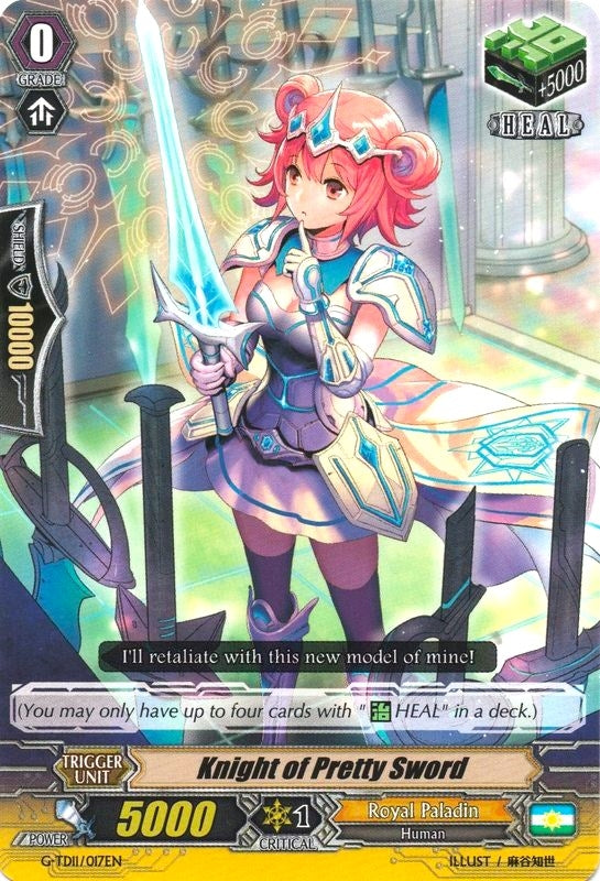Knight of Pretty Sword (11017) [G-TD11] - Cardfight Vanguard Single