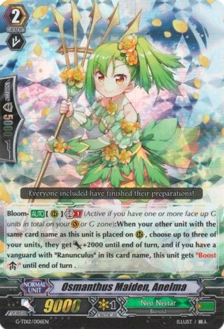 Osmanthus Maiden Anelma (RRR Foil) (12006) [G-TD12] - Cardfight Vanguard Single