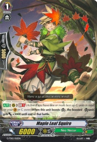 Maple Leaf Squire (12012) [G-TD12] - Cardfight Vanguard Single
