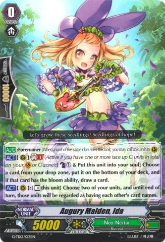 Augury Maiden Ida (12013) [G-TD12] - Cardfight Vanguard Single