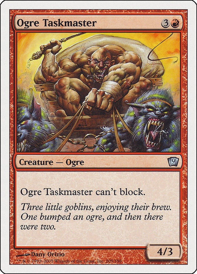 Ogre Taskmaster (205) [9ED] - MTG Single