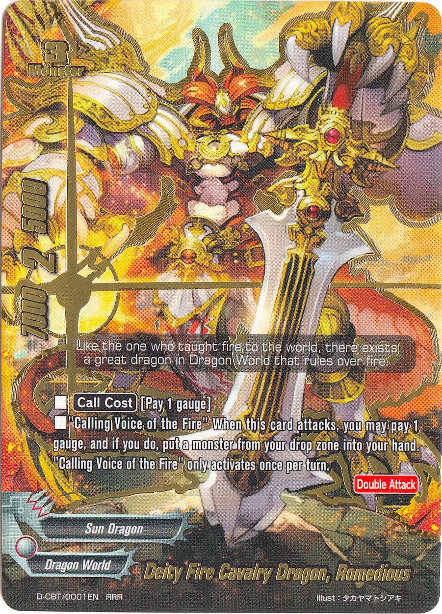 Deity Fire Cavalry Dragon Romedious (1) [D-CBT] - Future Card BuddyFight Single