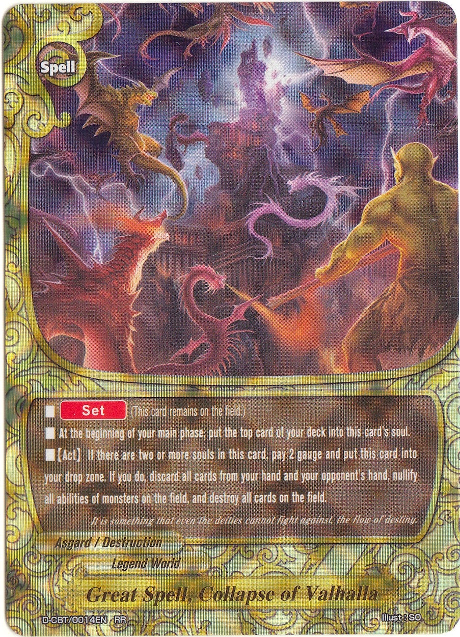 Great Spell Collapse of Valhalla (14) [D-CBT] - Future Card BuddyFight Single