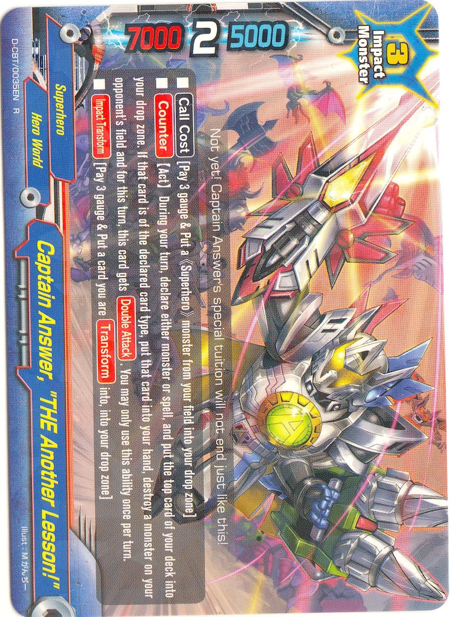 Captain Answer ’THE Another Lesson!’ (35) [D-CBT] - Future Card BuddyFight Single